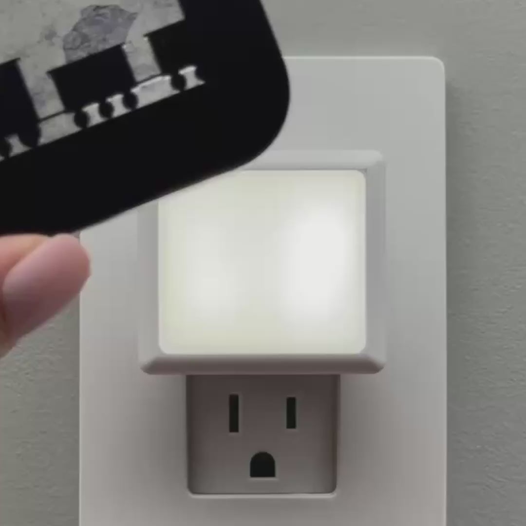 Load video: Train Engine and Cars Night Light Cover ONLY