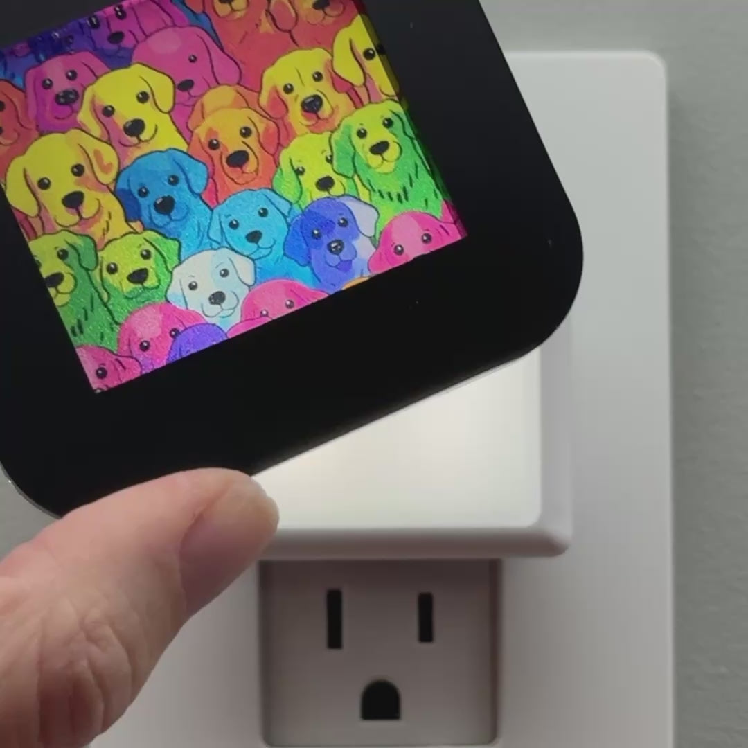 Load video: Rainbow Dogs Night Light