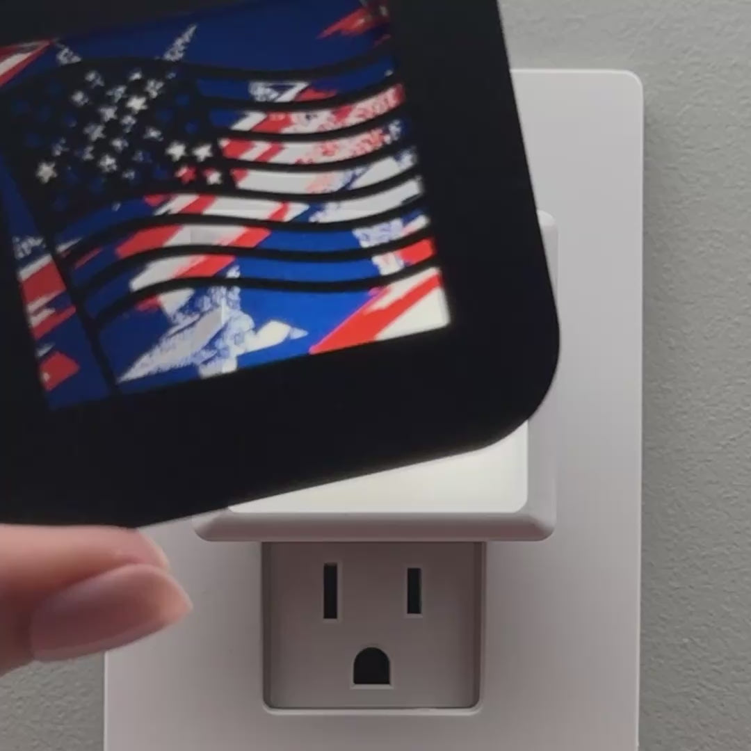 Load video: American Flag Night Light
