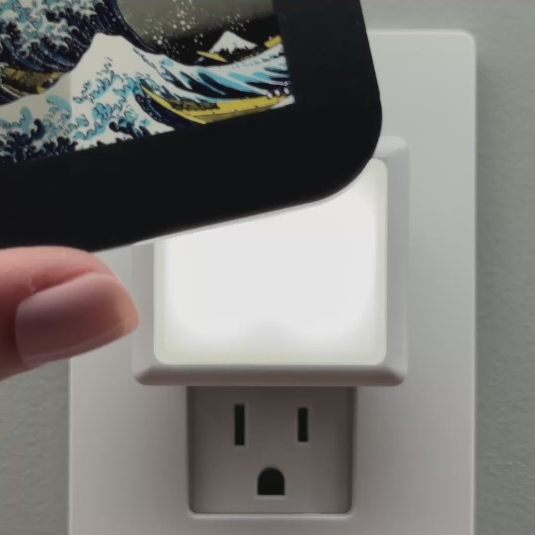 Load video: "The Great Wave" Night Light Cover ONLY