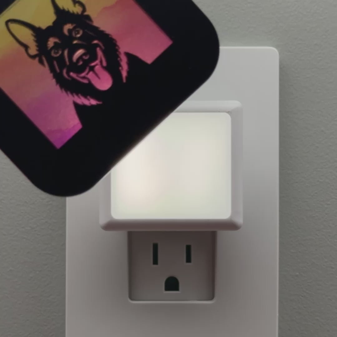 Load video: German Shepherd Dog Night Light