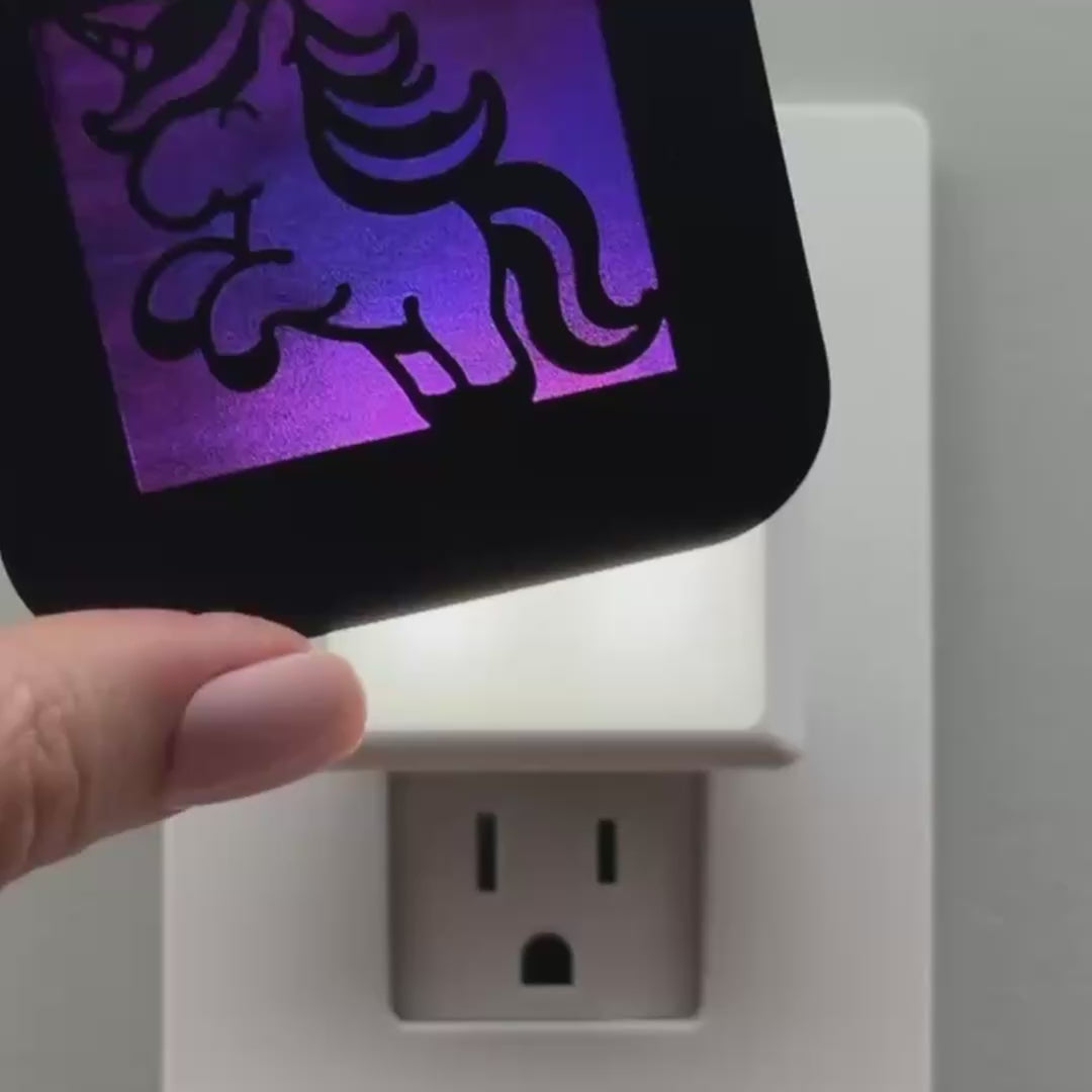 Load video: Jumping Unicorn Night Light