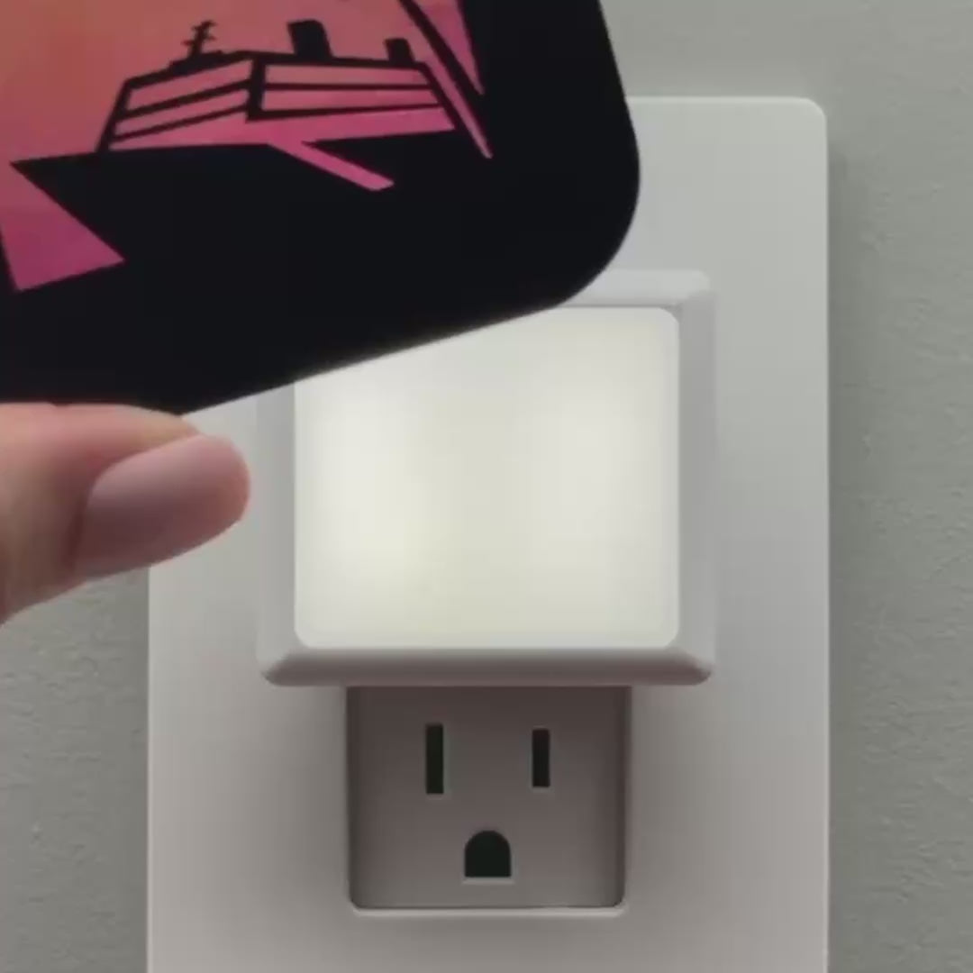 Load video: Tropical Cruise Ship Night Light Cover ONLY