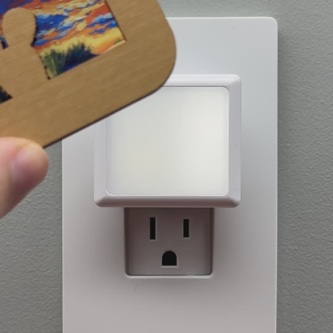 Load video: Prickly Pear Cactus Night Light Cover ONLY