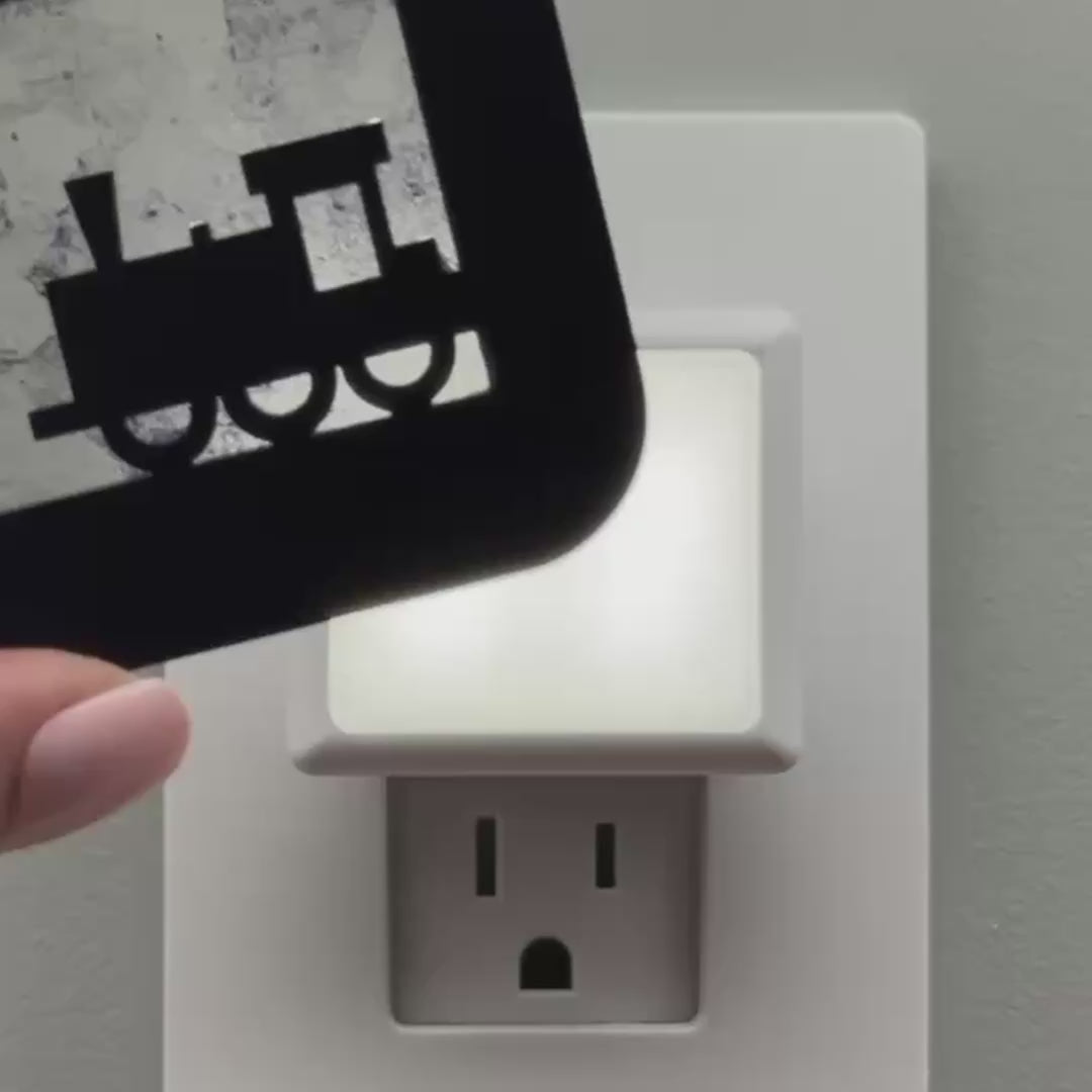 Load video: Steam Engine Train Night Light Cover ONLY