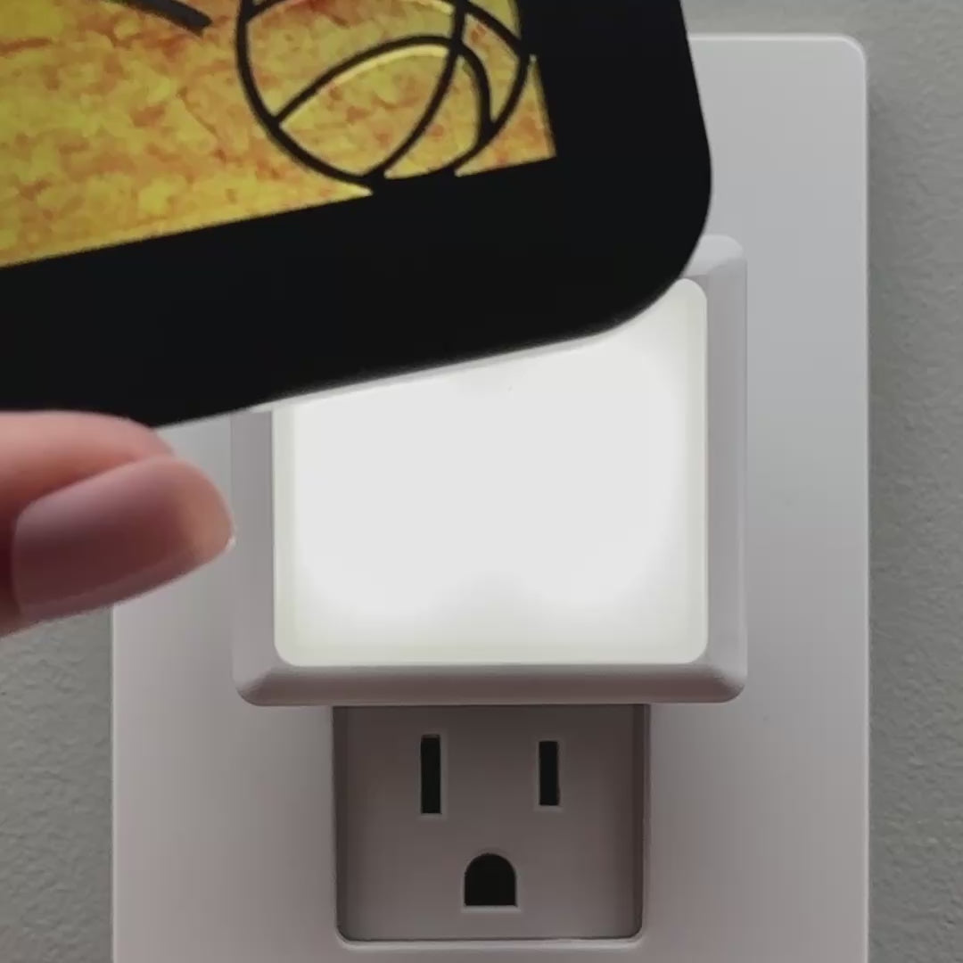 Load video: Basketball Night Light Cover ONLY