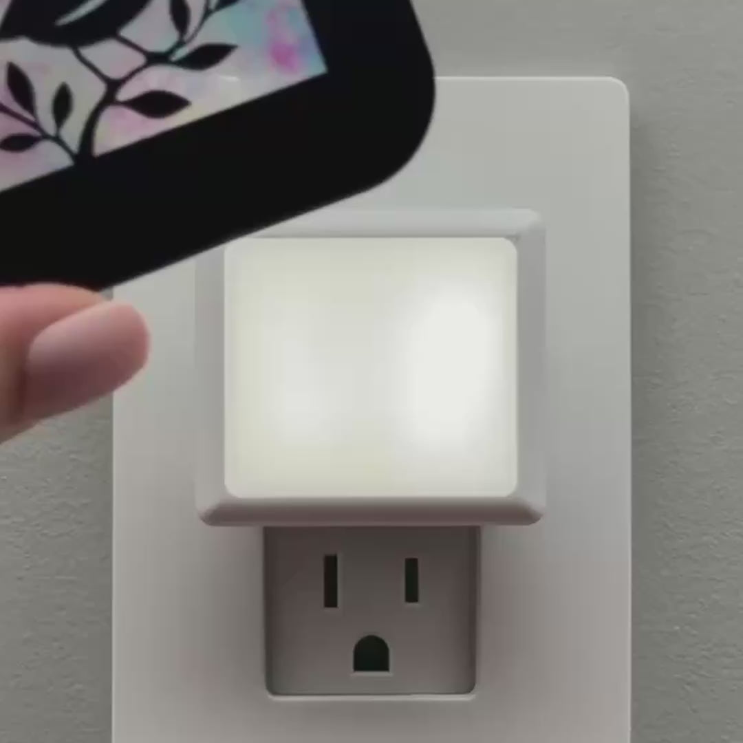 Load video: Cute Bird in Tree Night Light Cover ONLY