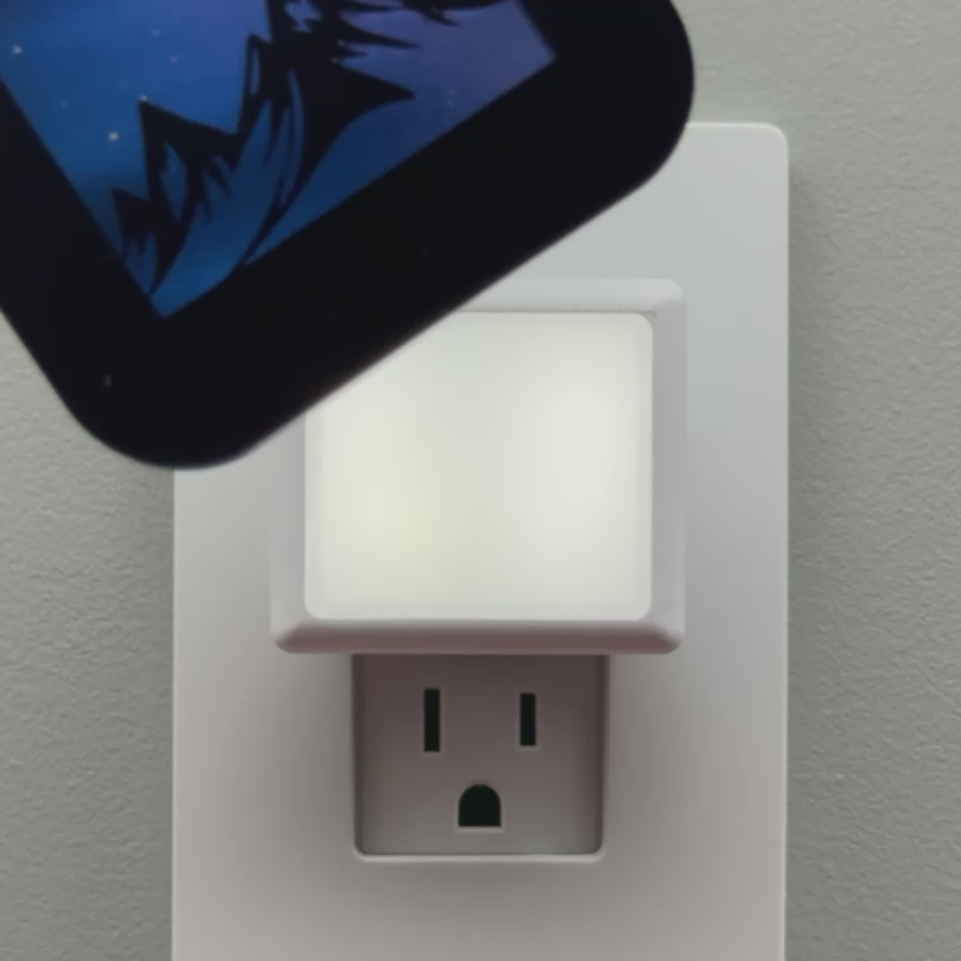 Load video: Mountain and Eagle Night Light Cover ONLY