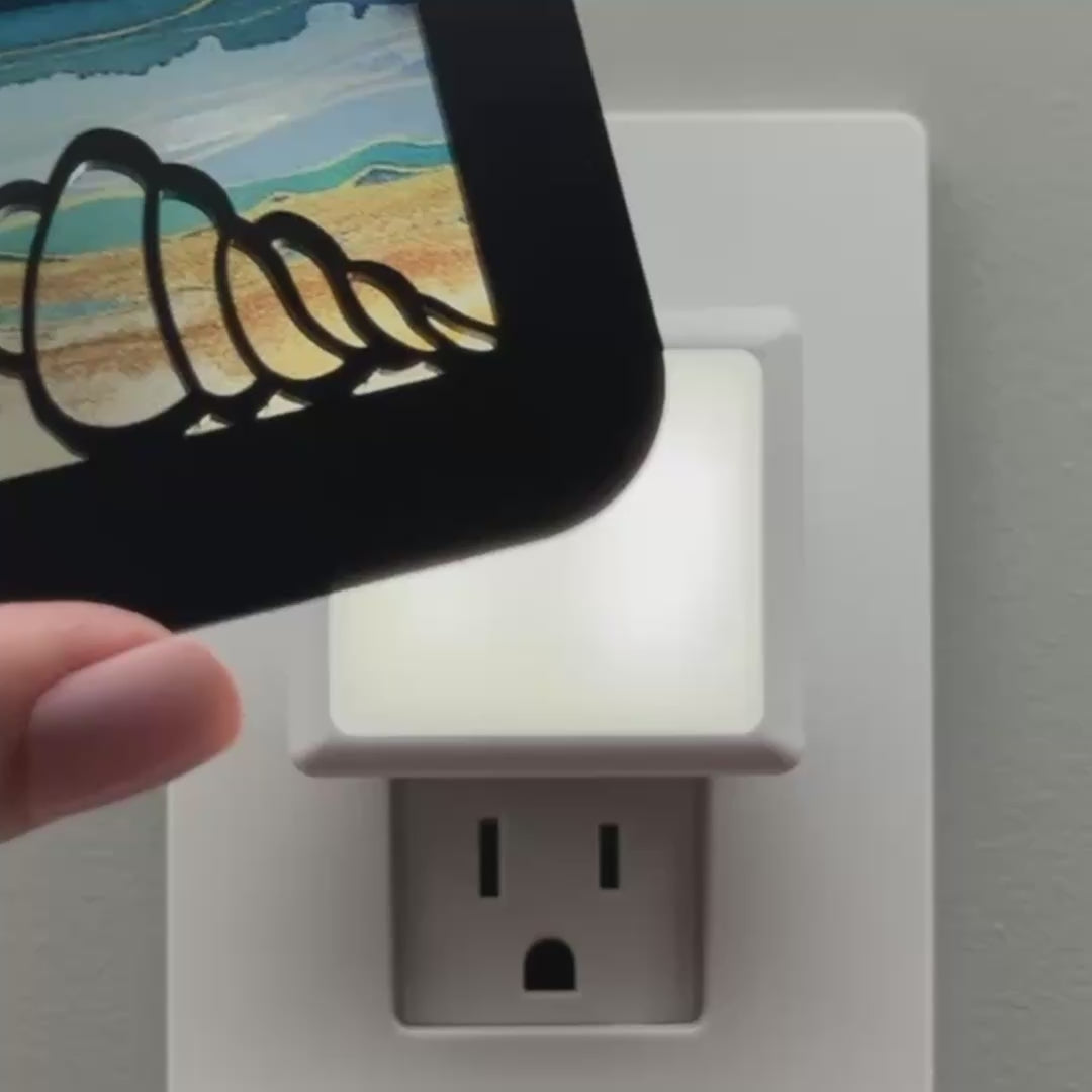 Load video: Conch Shell on the Beach Night Light Cover ONLY