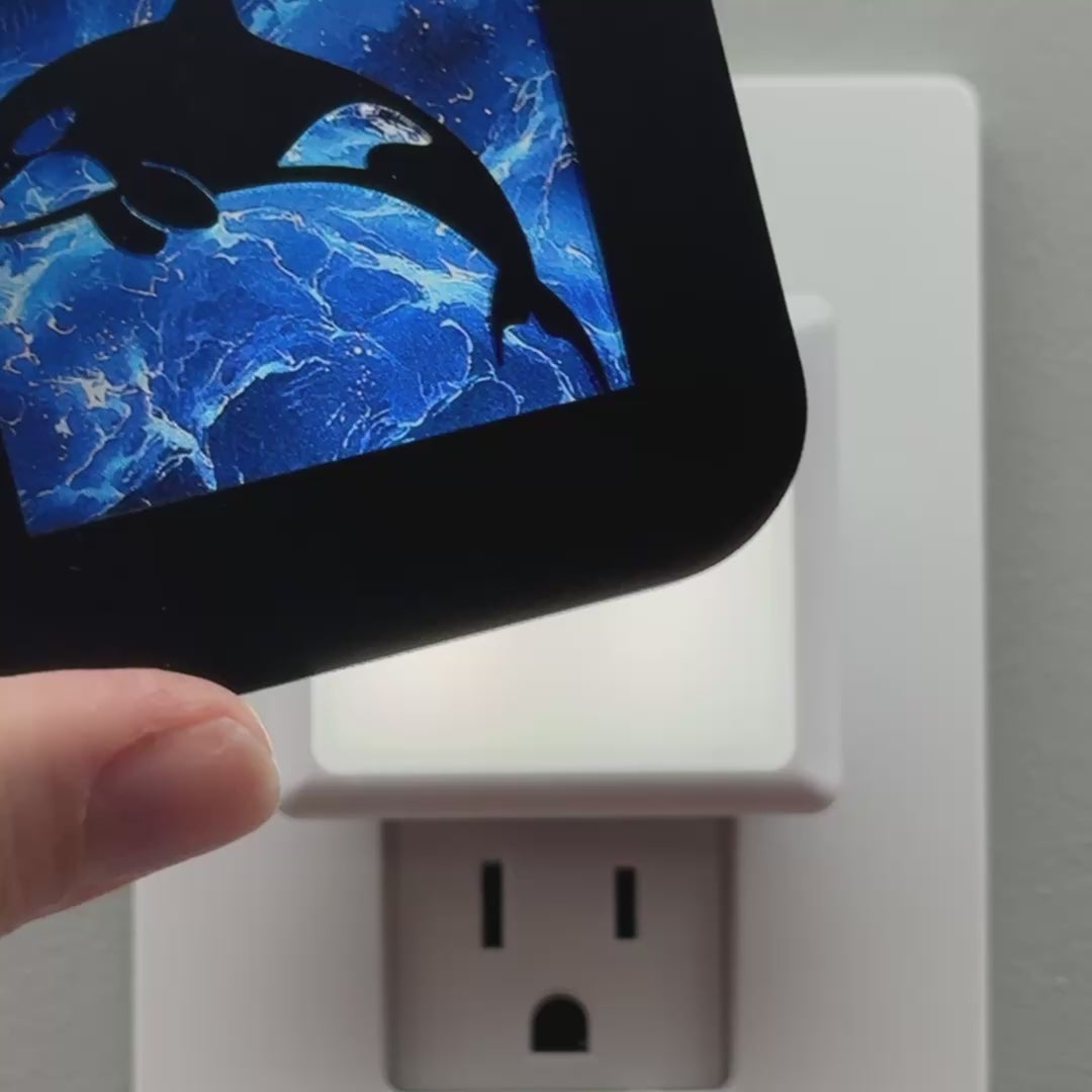 Load video: Orca Night Light
