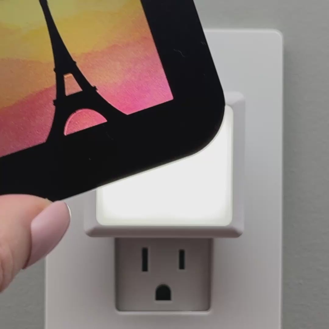 Load video: Paris Eiffel Tower Night Light