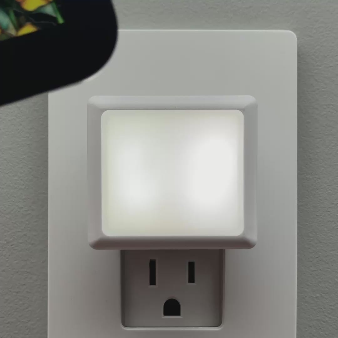 Load video: Buttercup Faux Stained Glass Night Light Cover ONLY