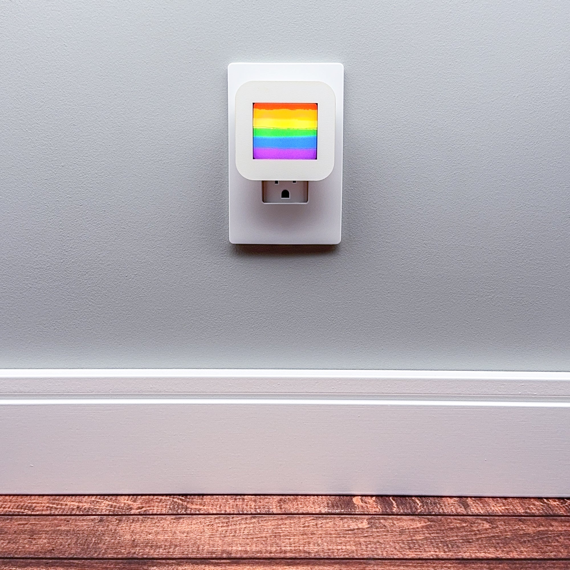 Rainbow Stripes Pride Night Light Cover ONLY