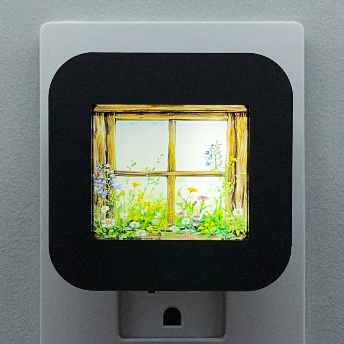 Rustic Window Night Light