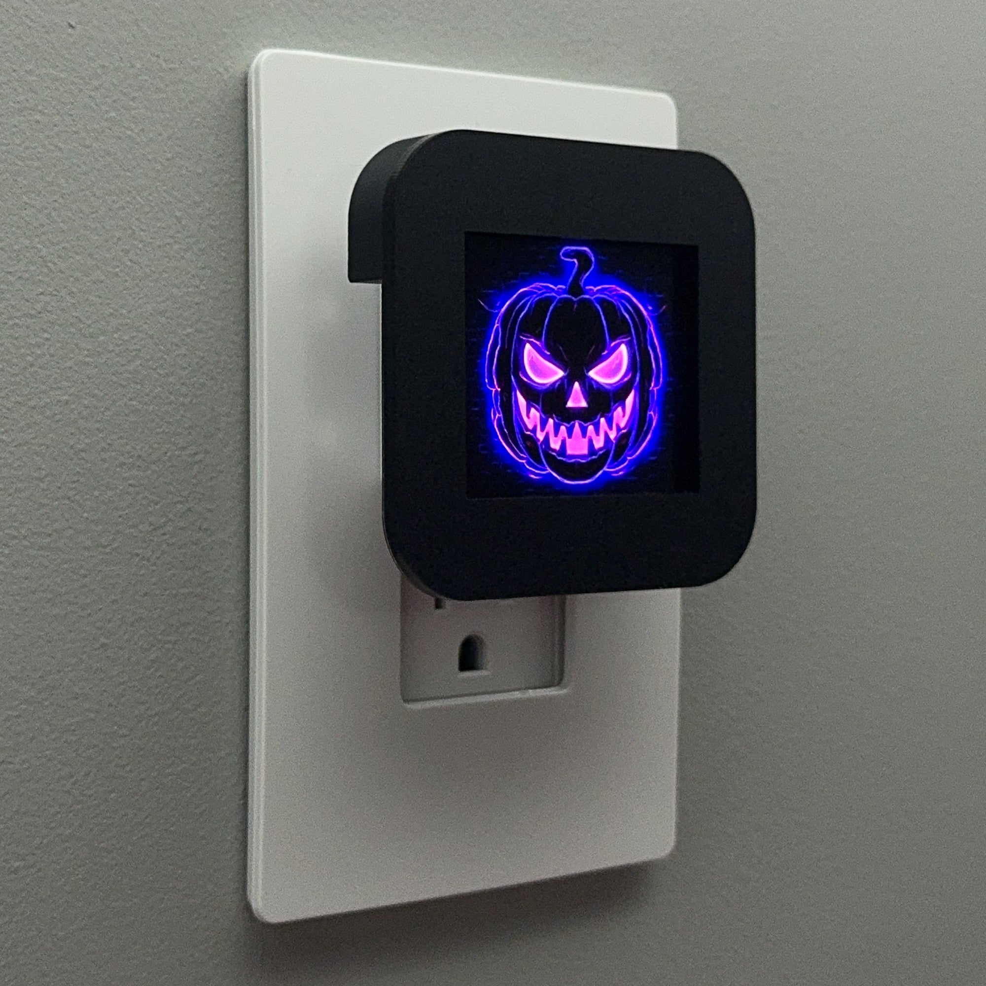 Purple Pumpkin Night Light