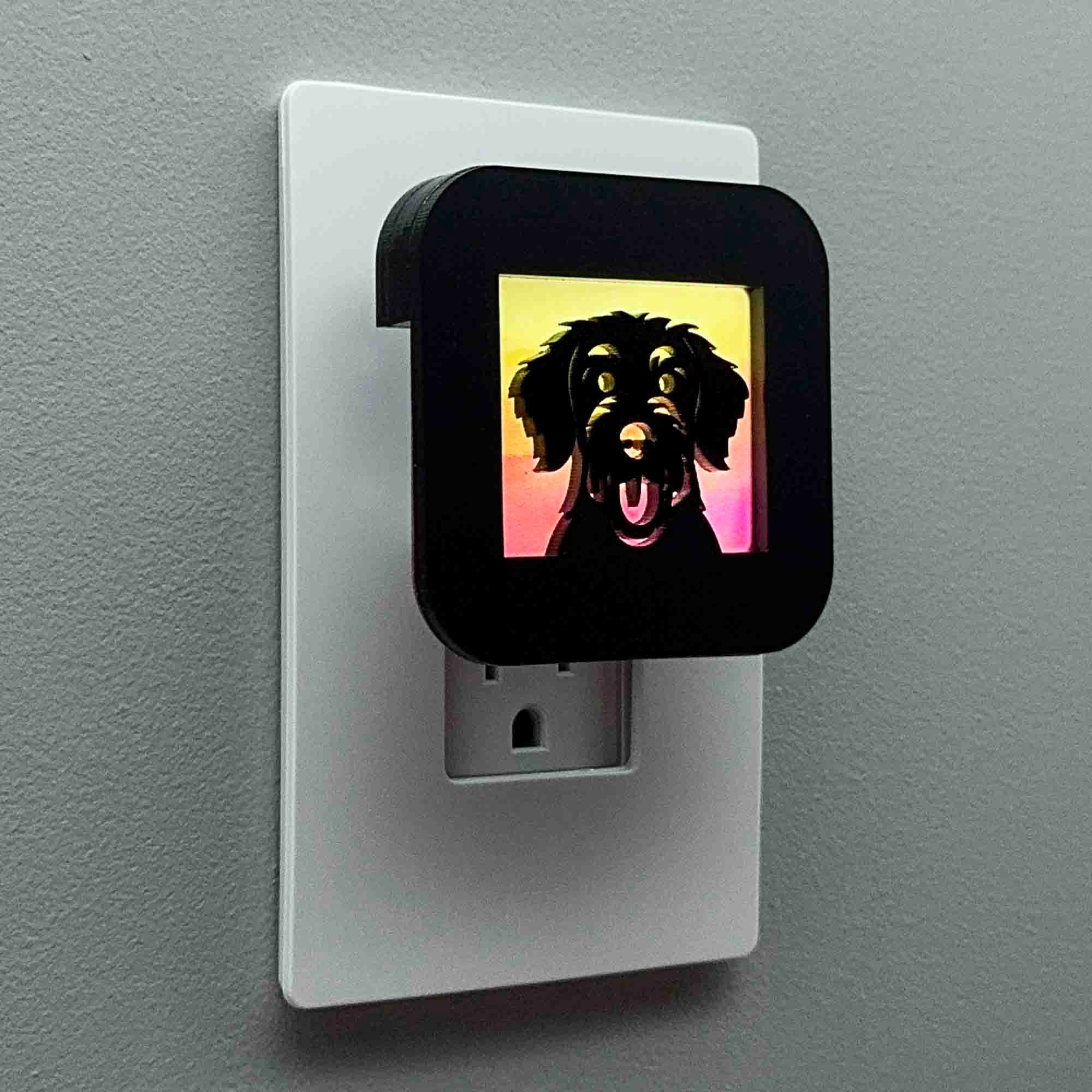 Labradoodle Dog Night Light