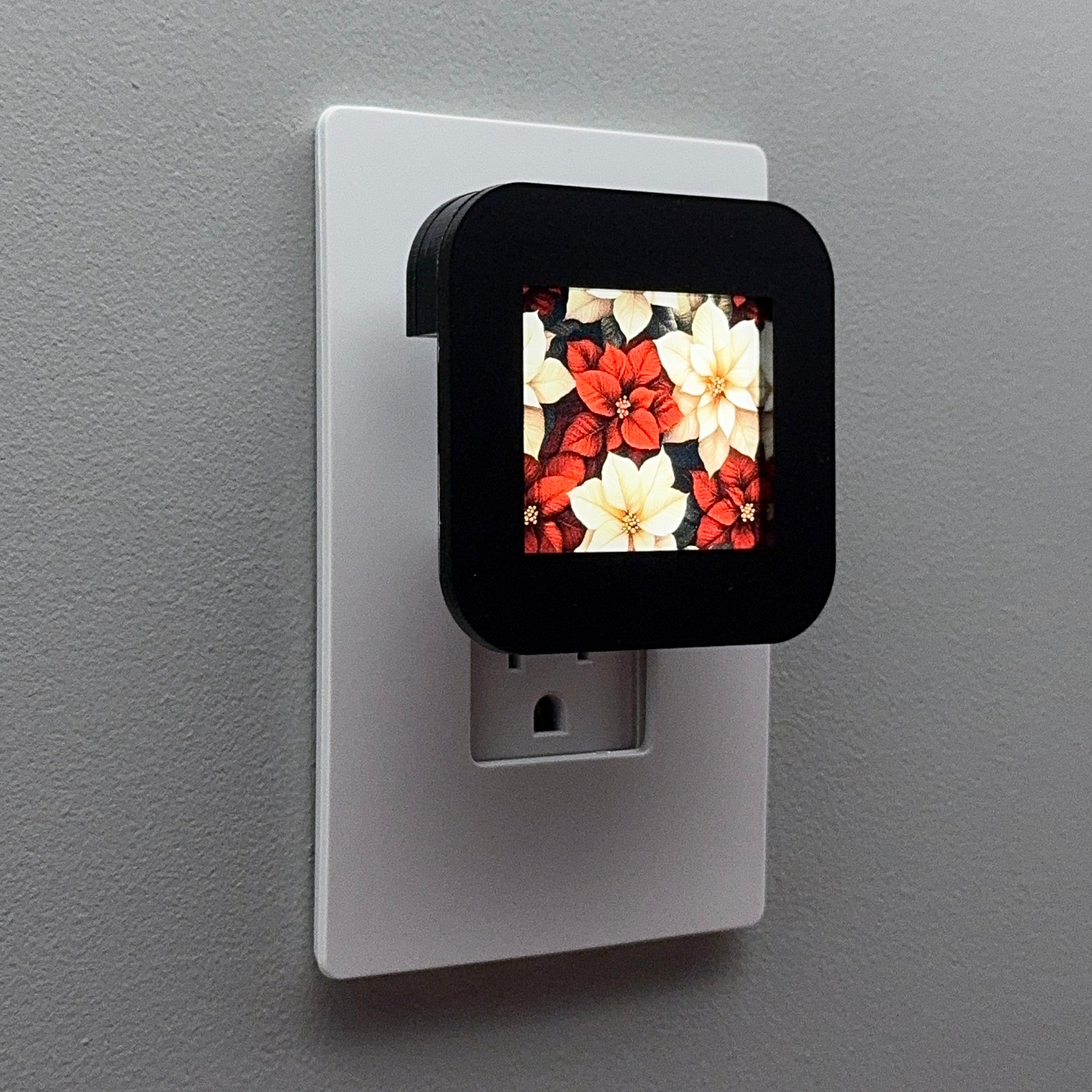 Christmas Poinsettia Night Light Cover ONLY