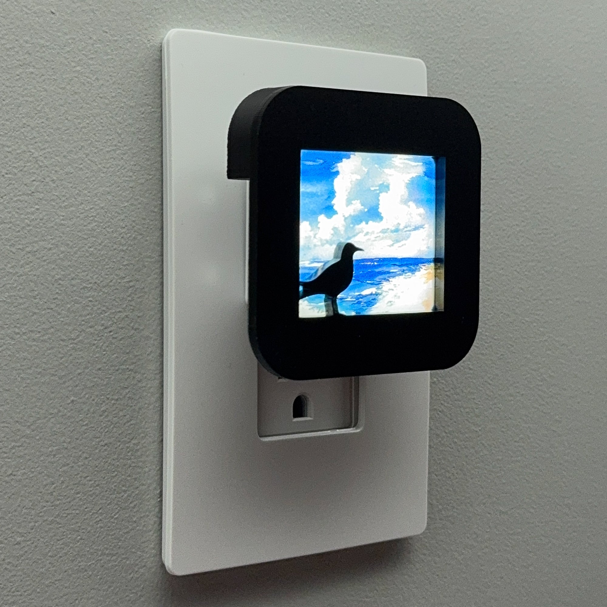 Seagull and Ocean Shore Night Light Cover ONLY