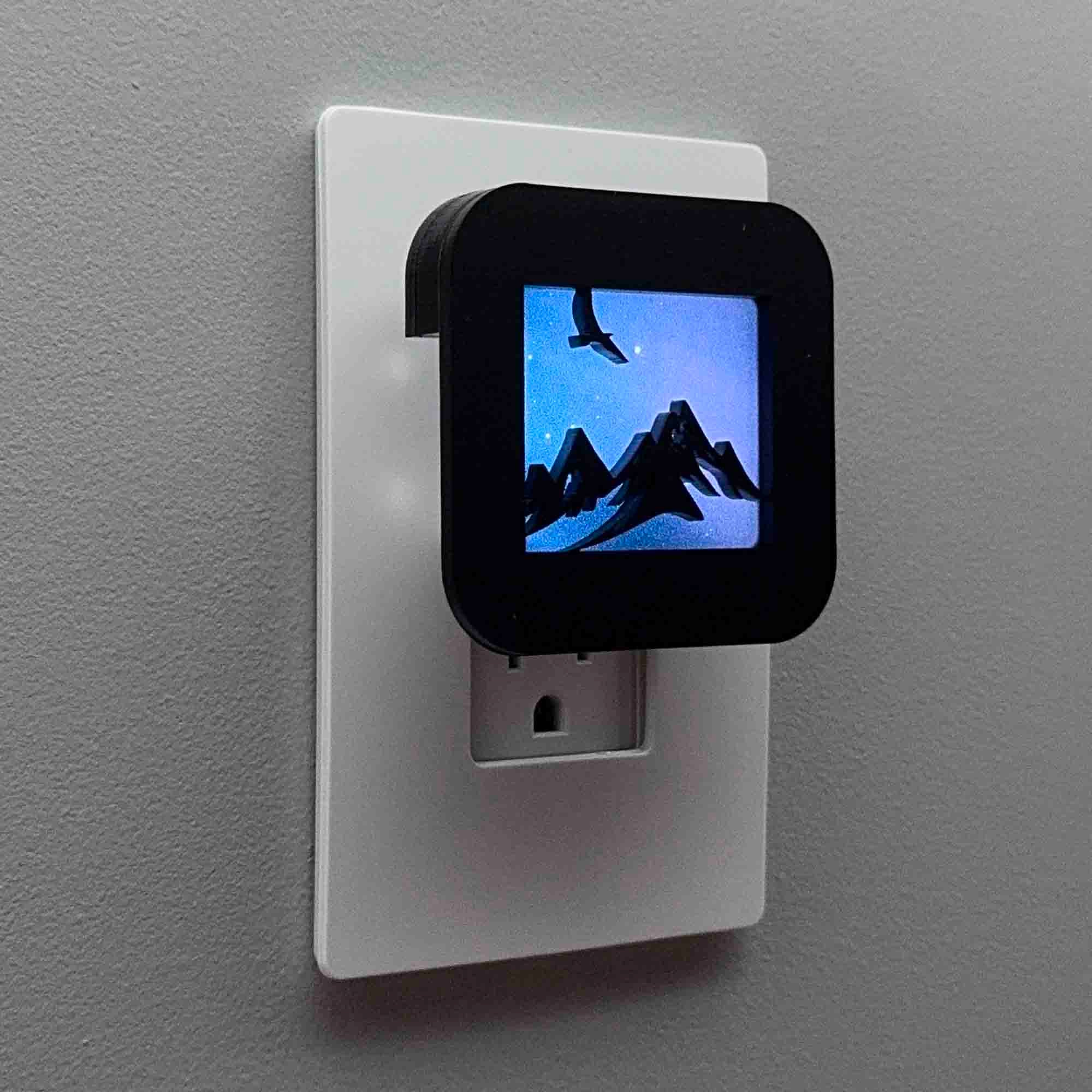 Mountain and Eagle Night Light Cover ONLY