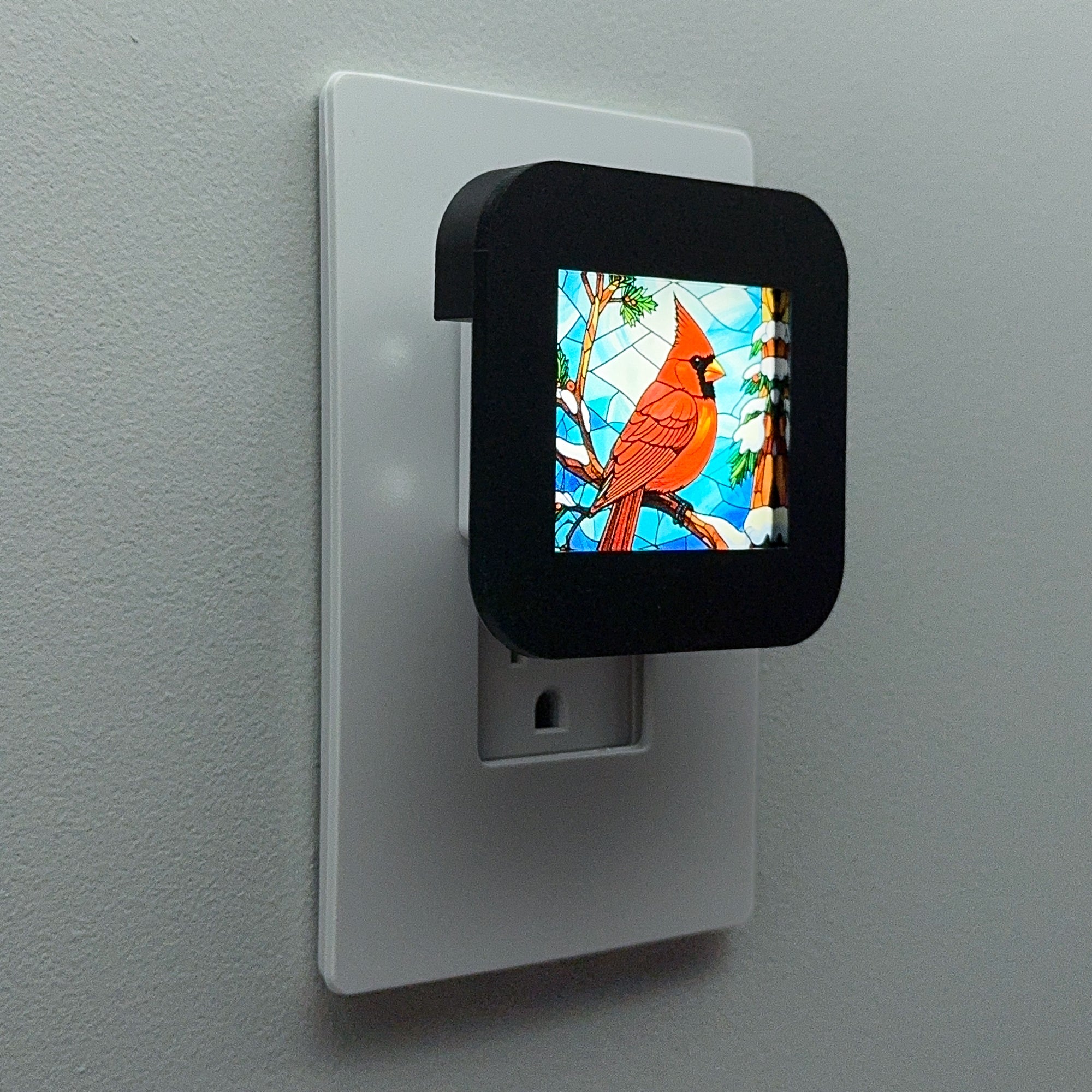 Winter Cardinal Night Light