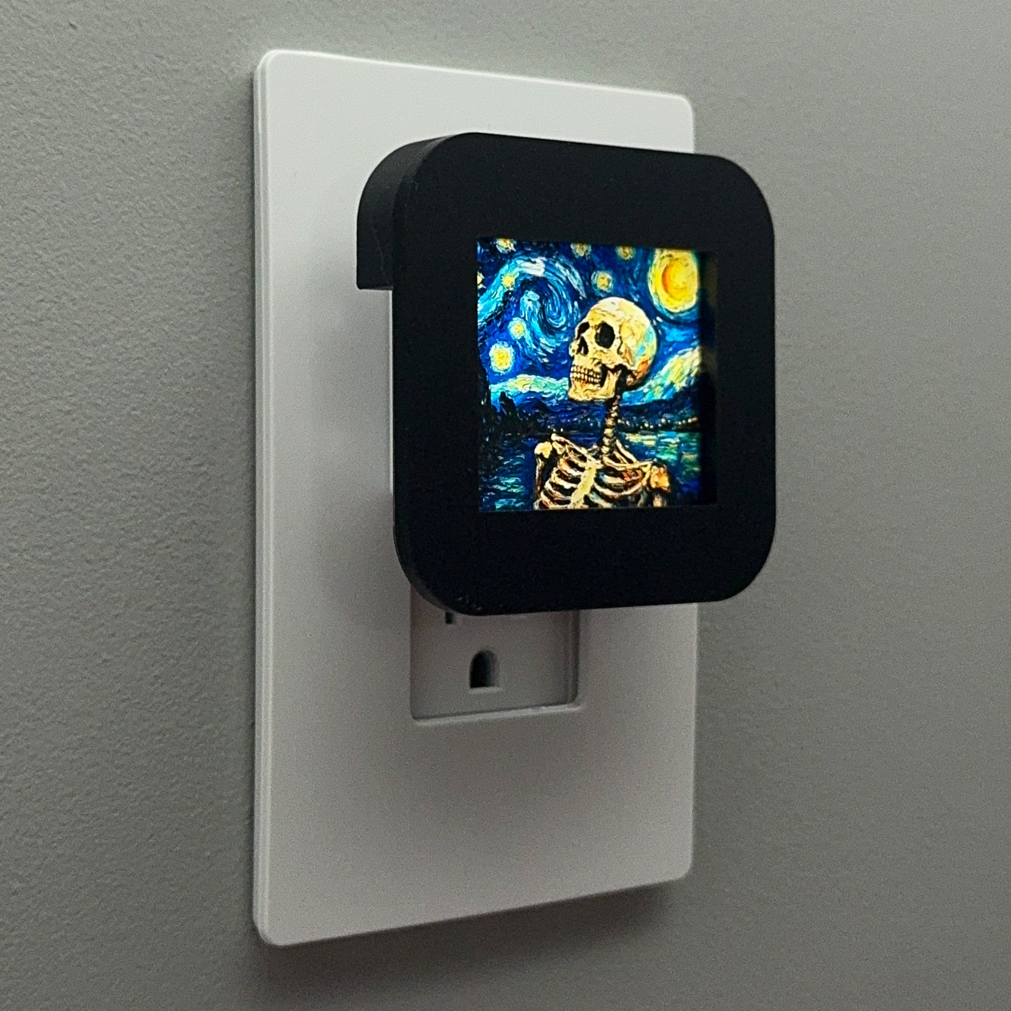 Starry Night Skeleton Night Light