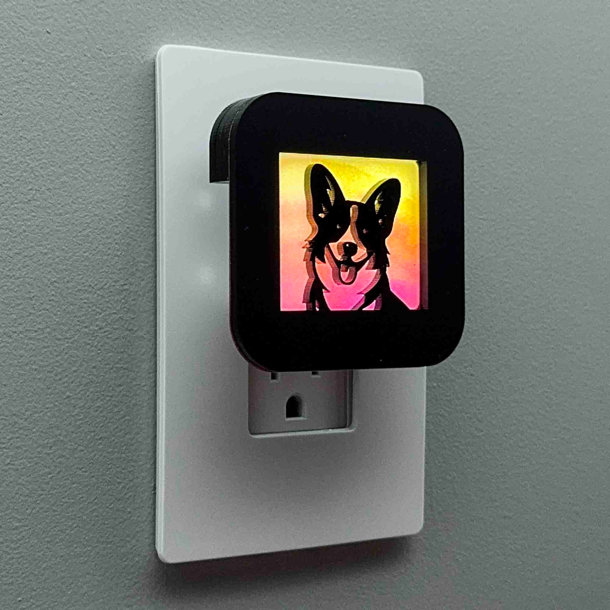 Corgi Dog Night Light