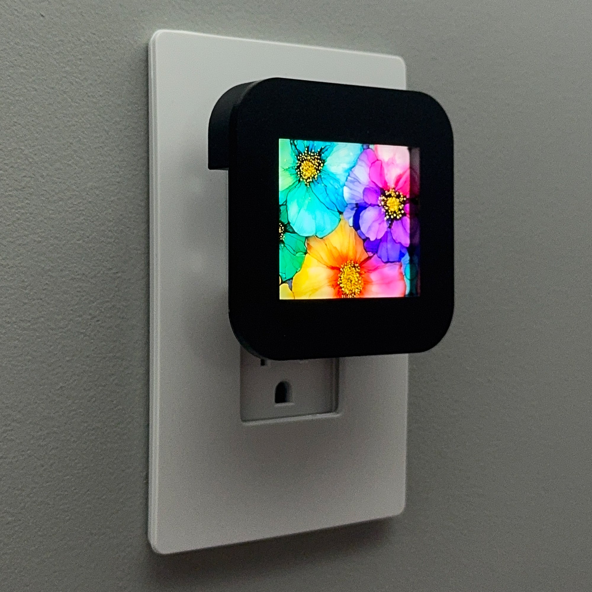 Colorful Floral Night Light
