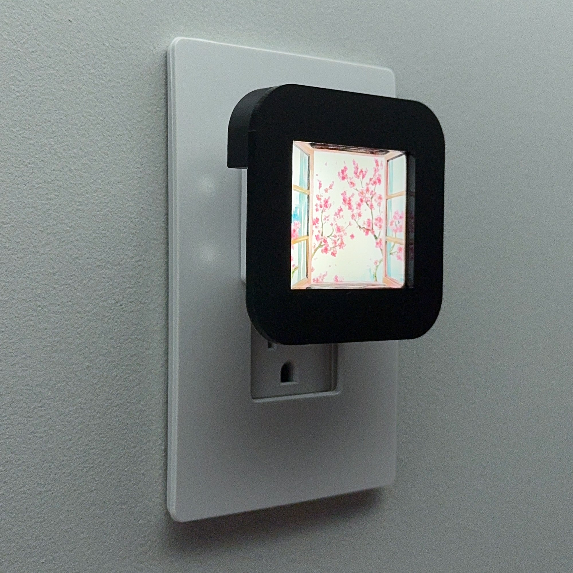 Cherry Blossom Window Night Light