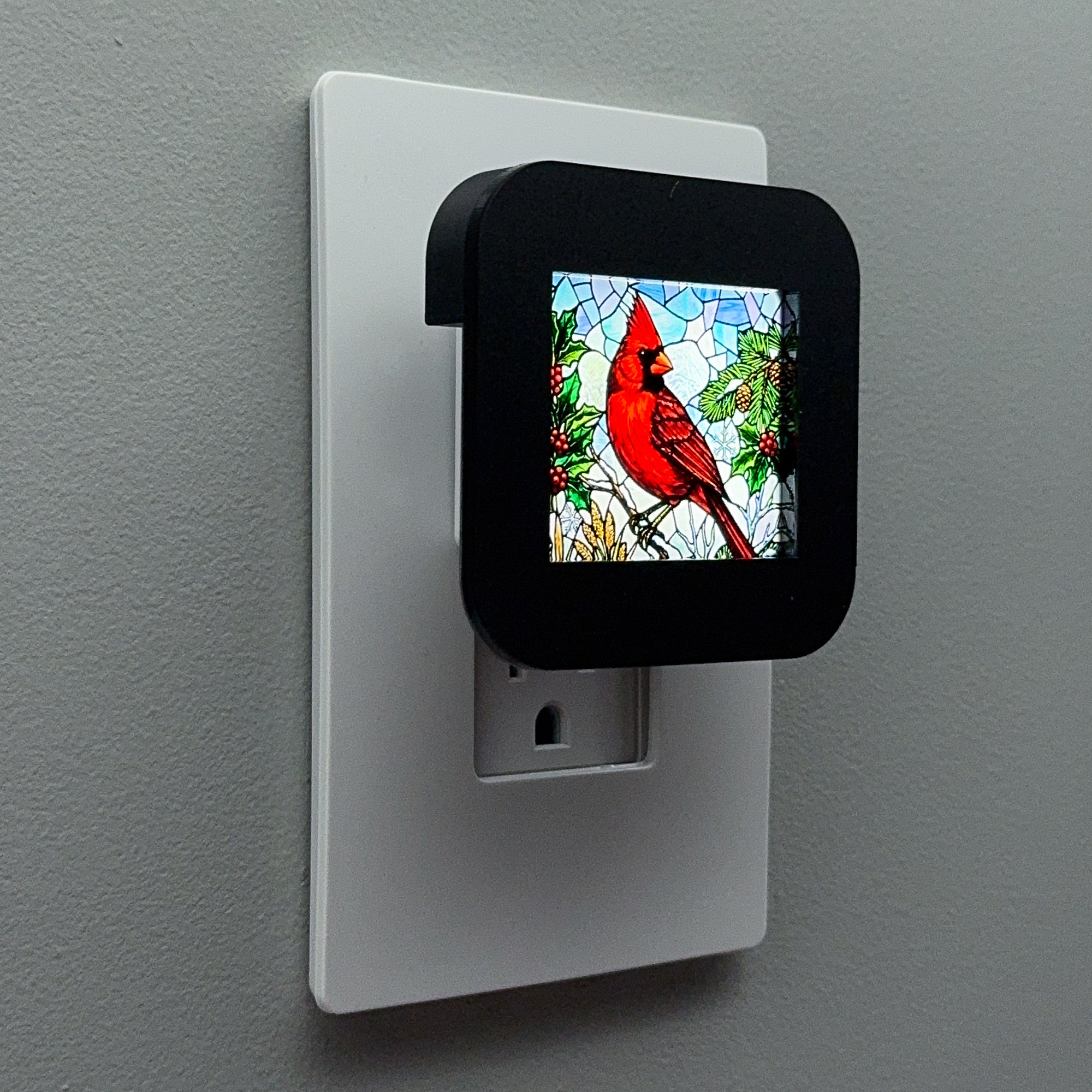 Winter Cardinal Night Light