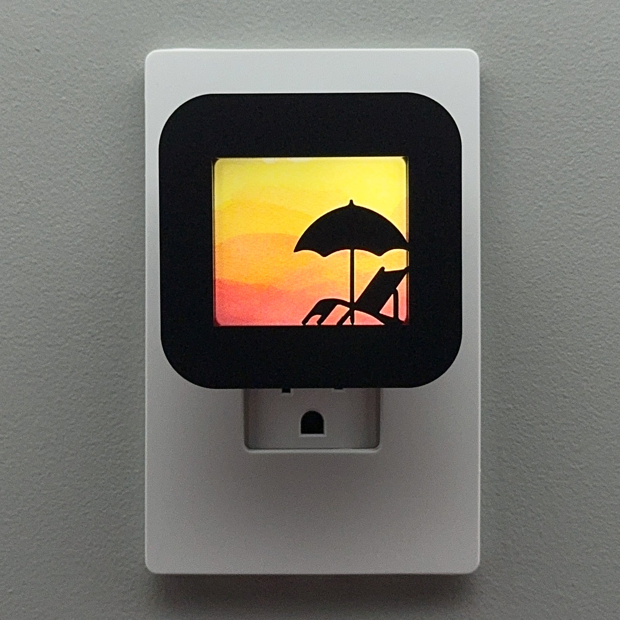 Beach Umbrella and Chair Night Light Cover ONLY