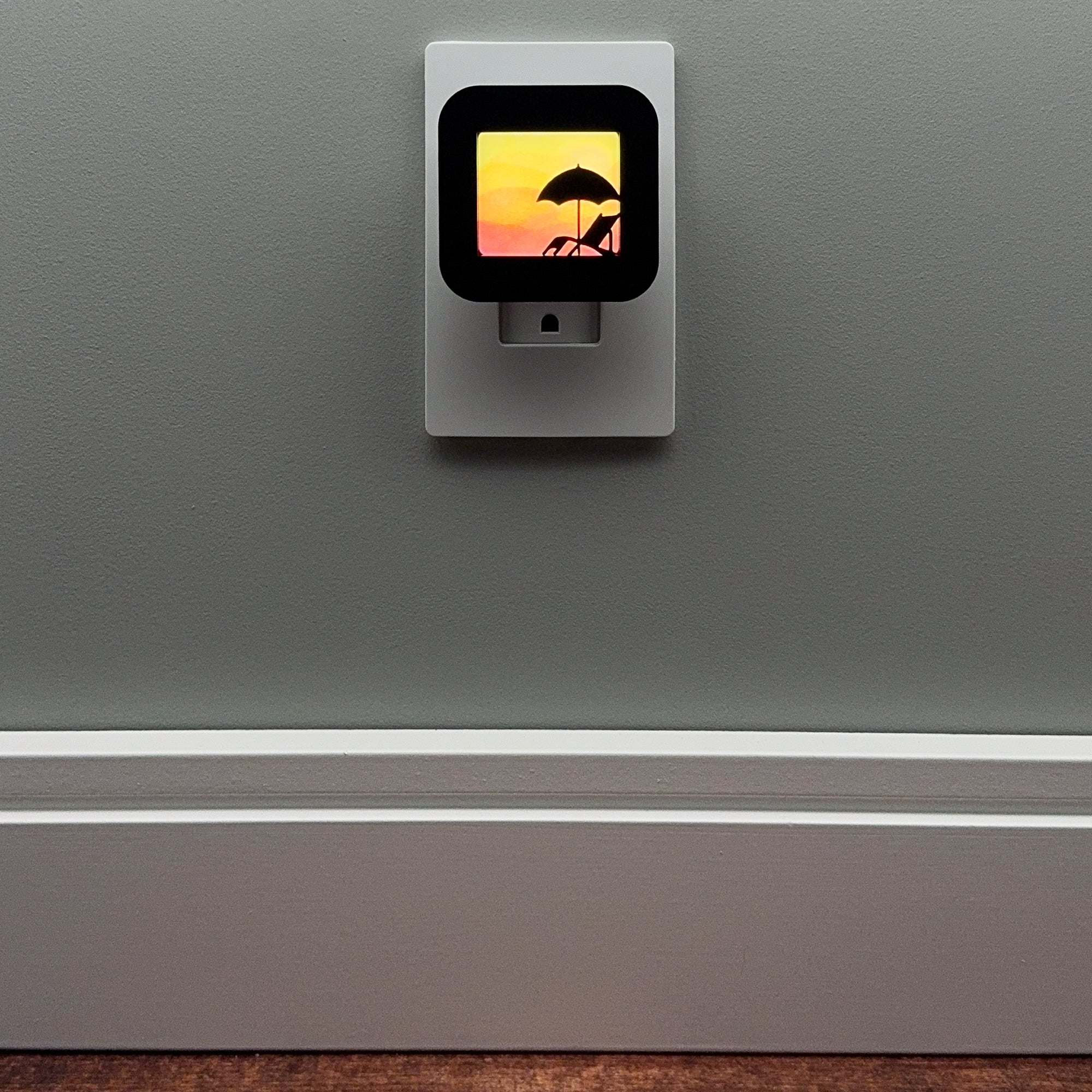 Beach Umbrella and Chair Night Light Cover ONLY