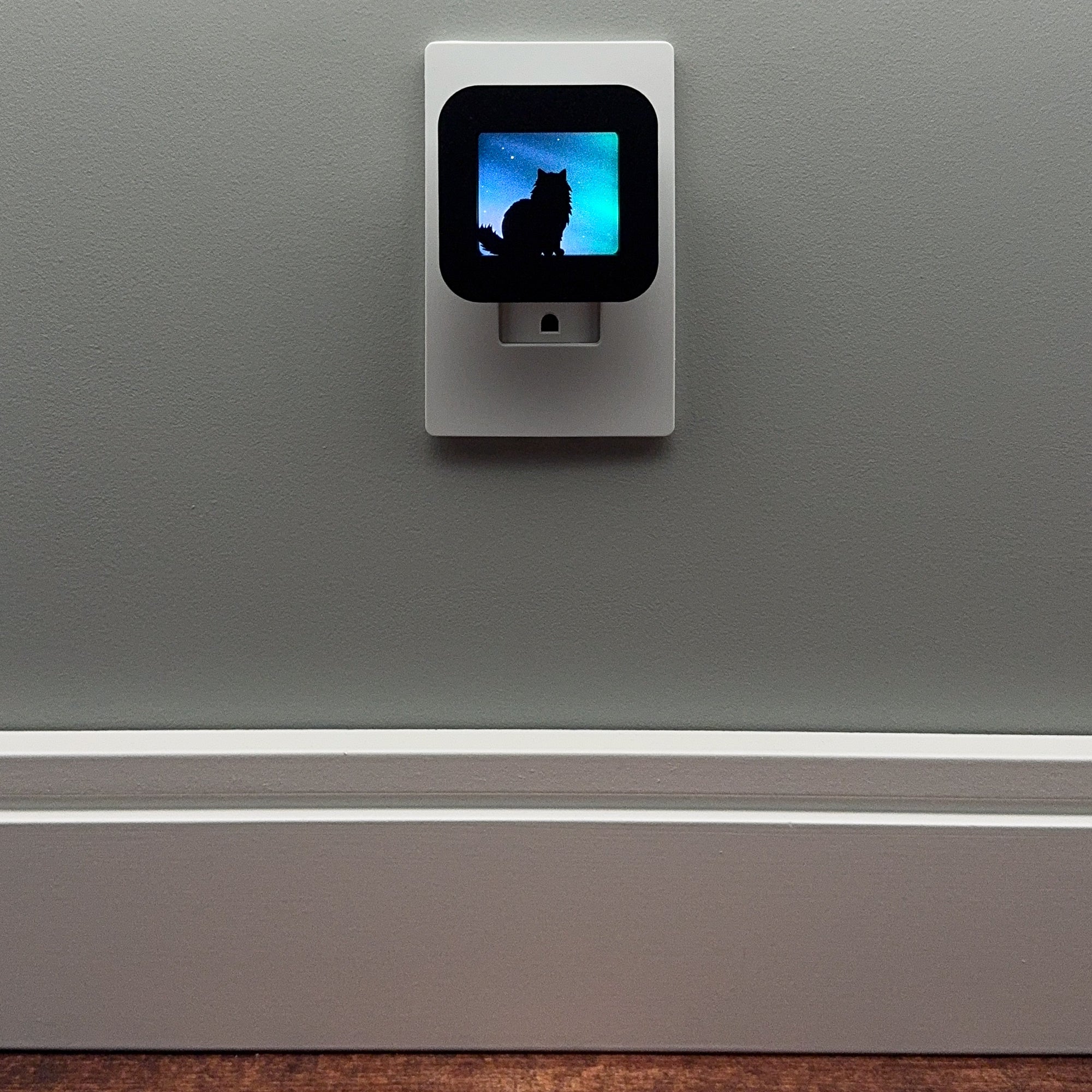 Fluffy Cat Night Light