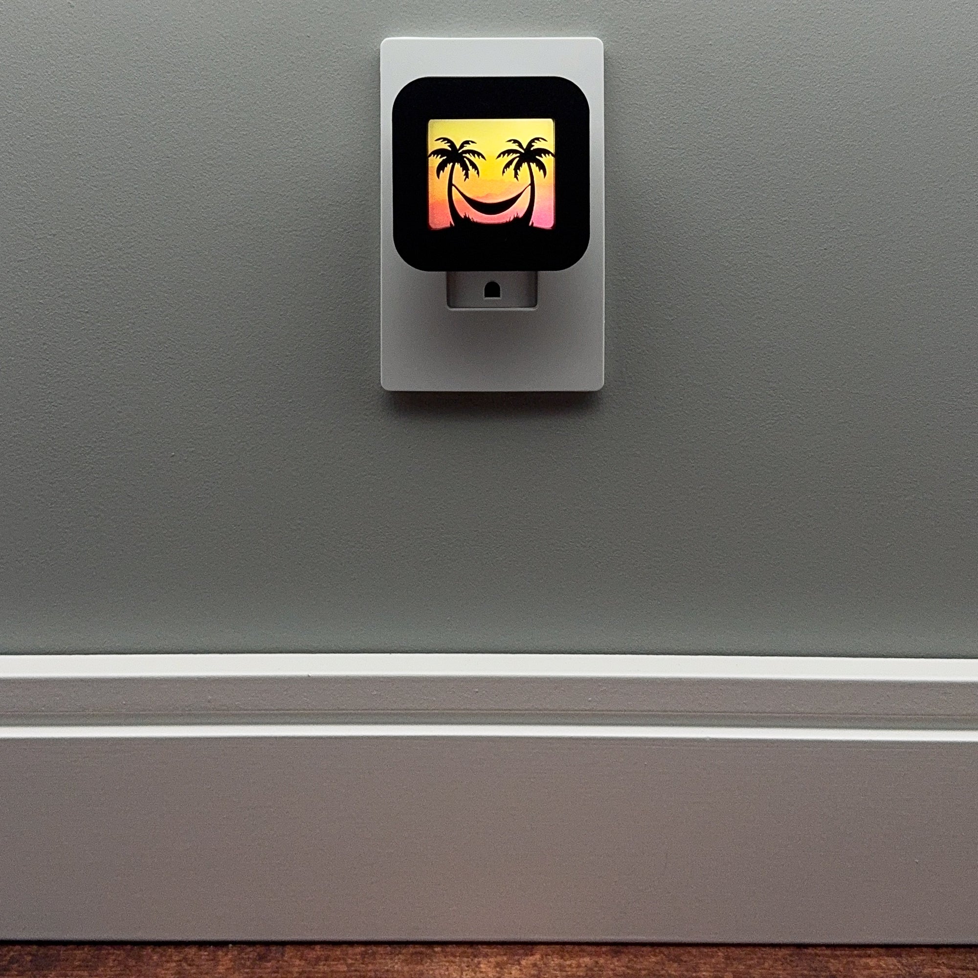 Palm Trees and Hammock Night Light Cover ONLY