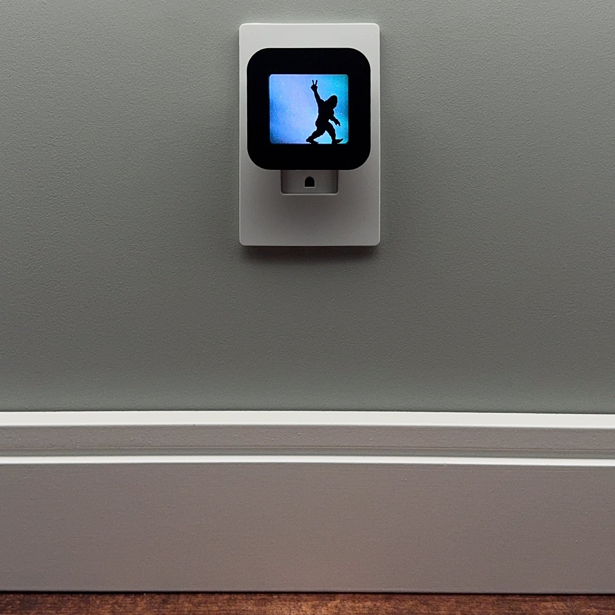 Peace Out Bigfoot Night Light