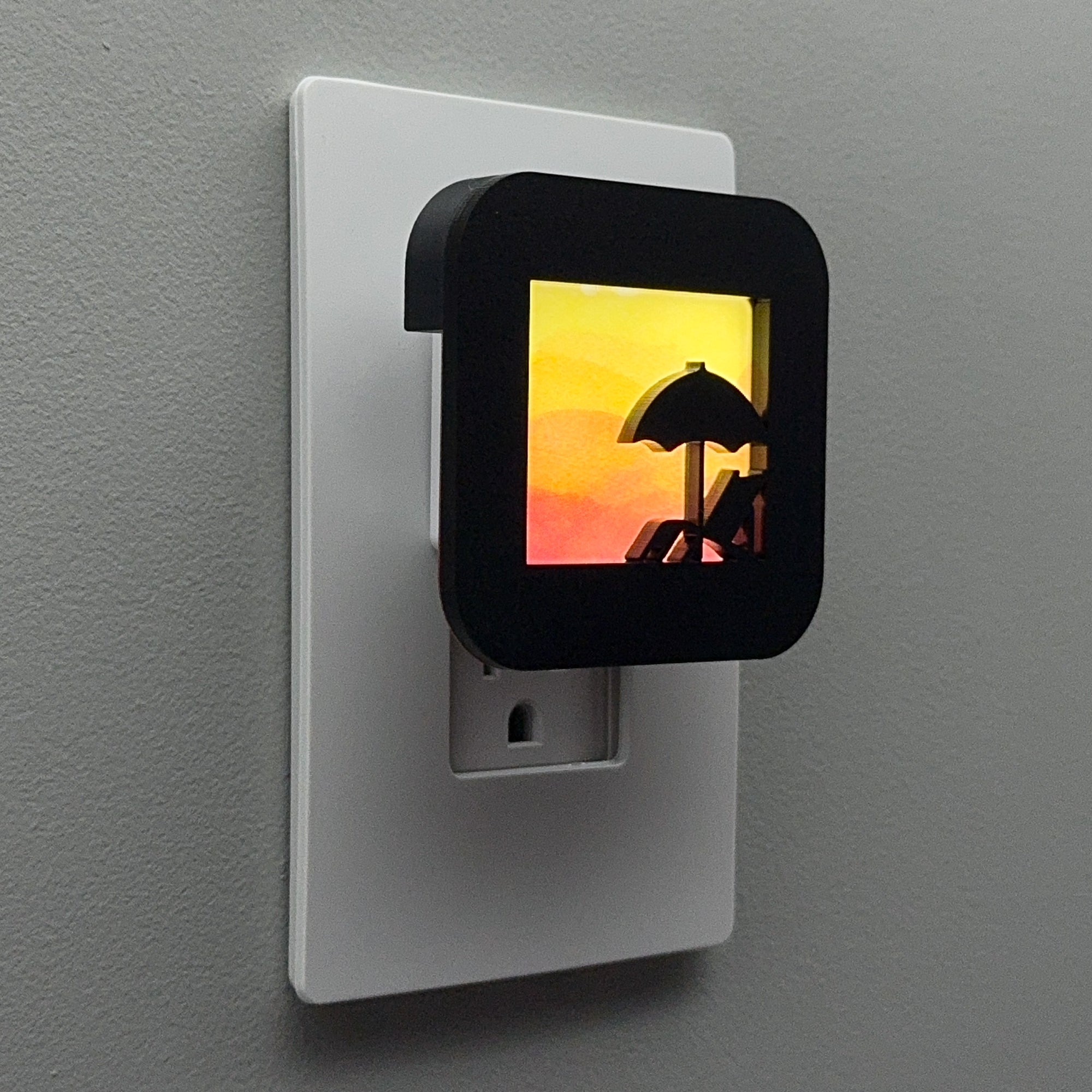 Beach Umbrella and Chair Night Light Cover ONLY