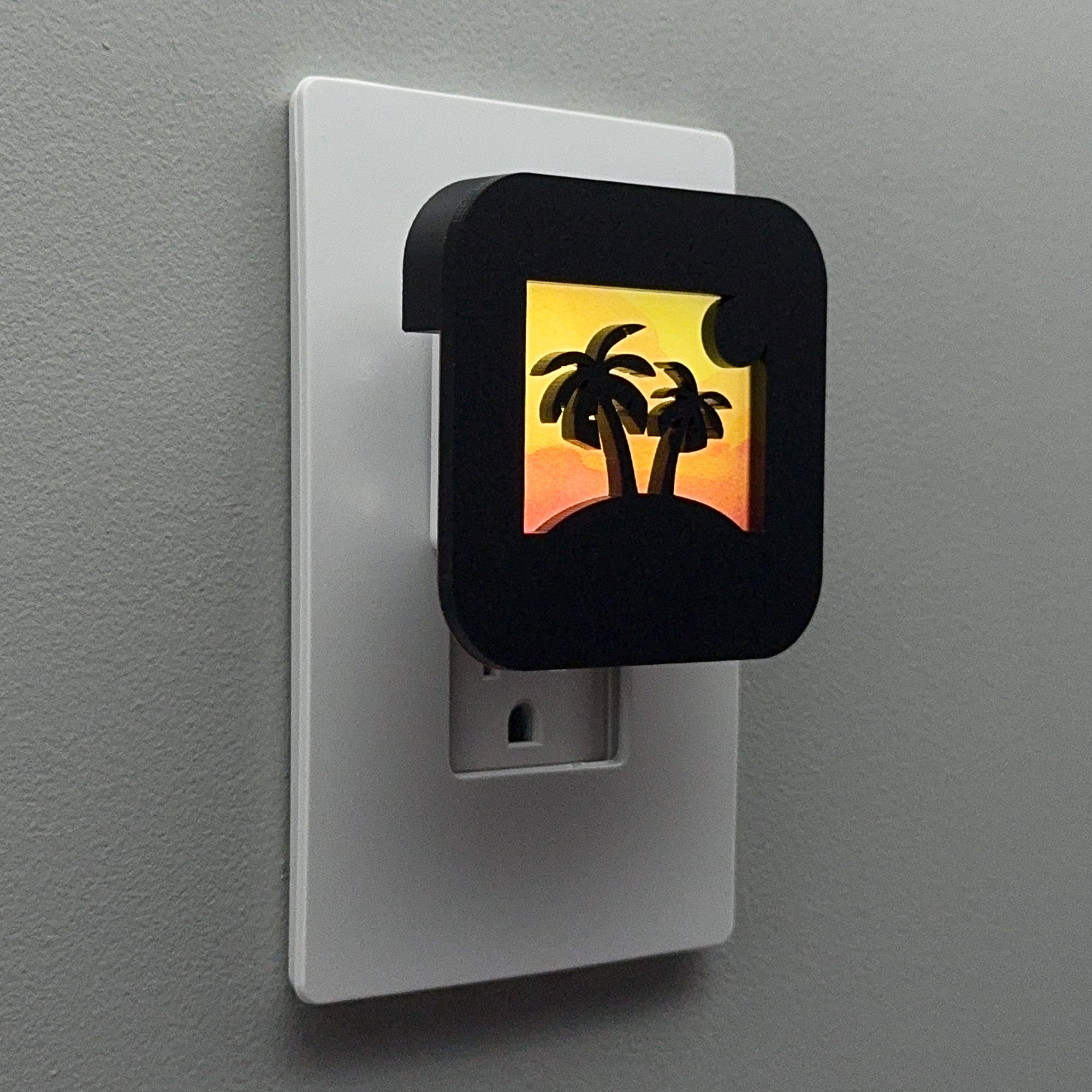 Palm Trees Night Light Cover ONLY