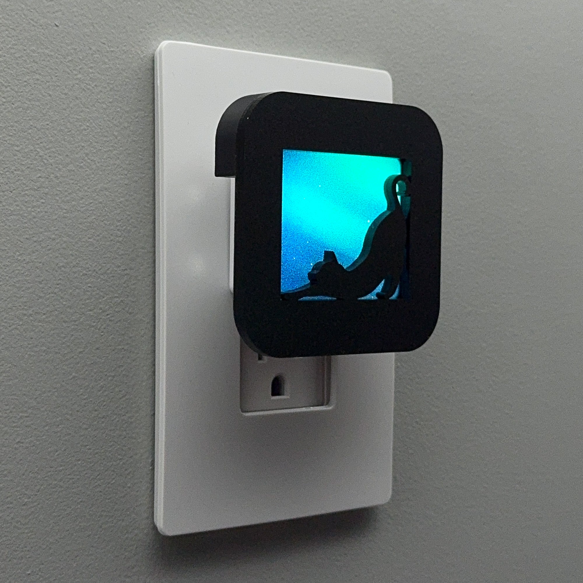 Stretching Cat Night Light