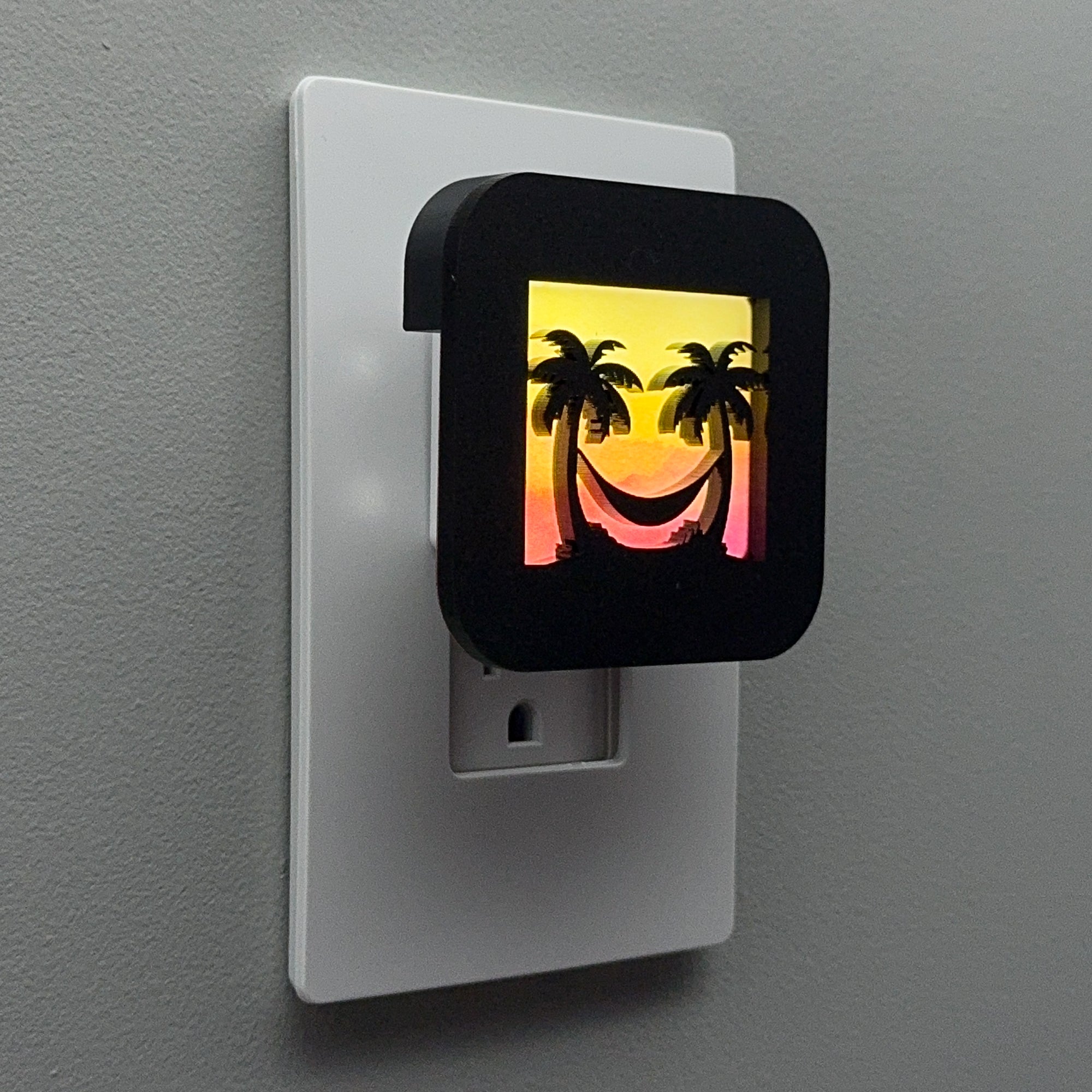 Palm Trees and Hammock Night Light Cover ONLY