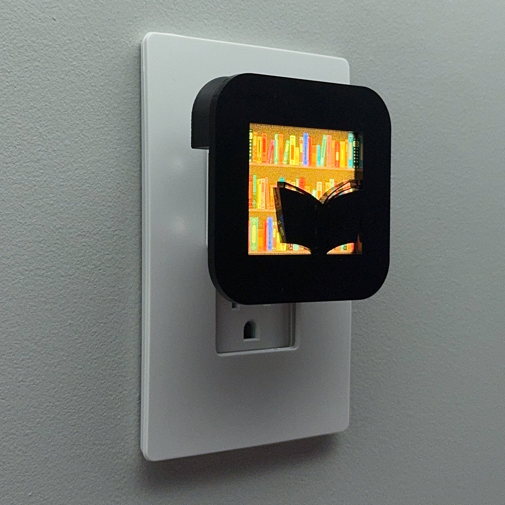 Reading Book in Library Night Light Cover ONLY