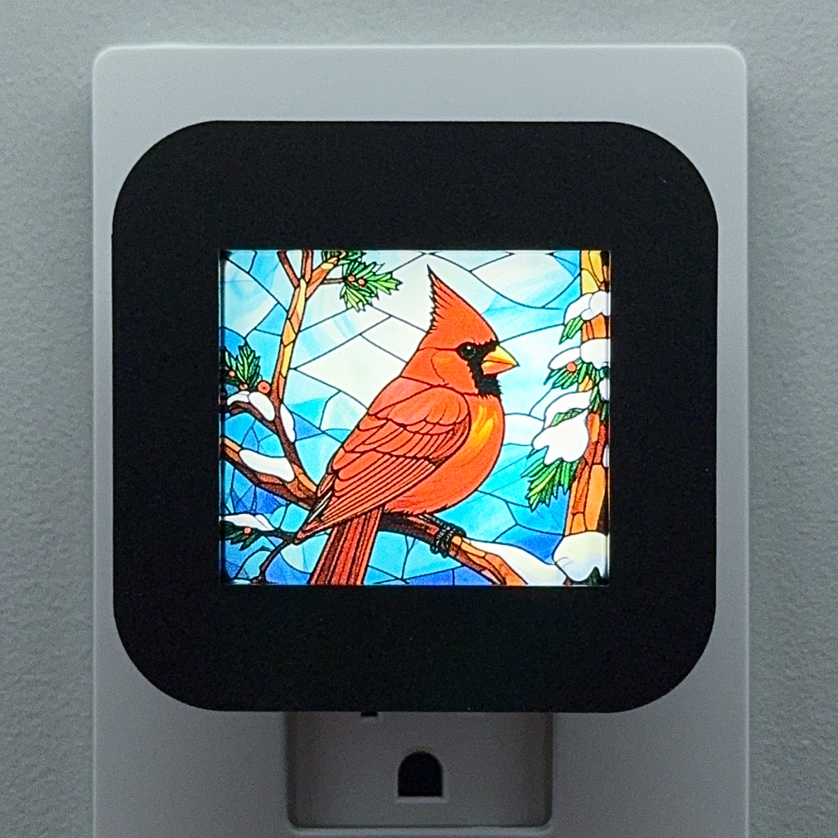Winter Cardinal Night Light