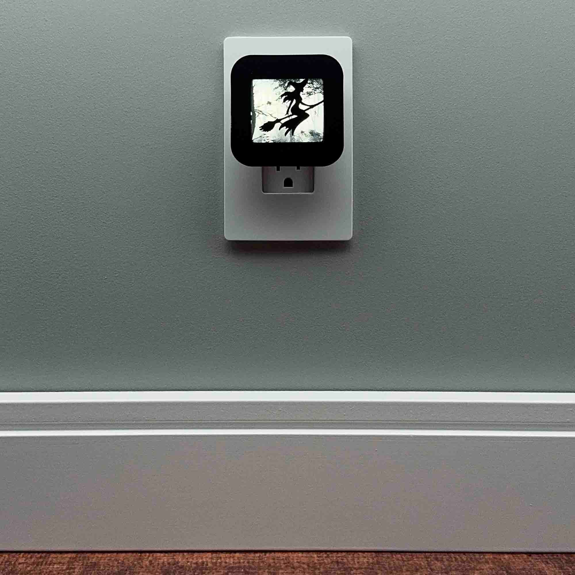 Witch in Haunted Forest Night Light Cover ONLY